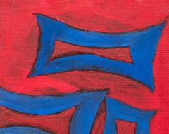 Minimalism Oil Painting on Canvas, Abstract Style, Signed, 2020