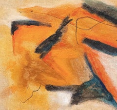 Orange and Black Composition - Oil paint by Giorgio Lo Fermo - 2012