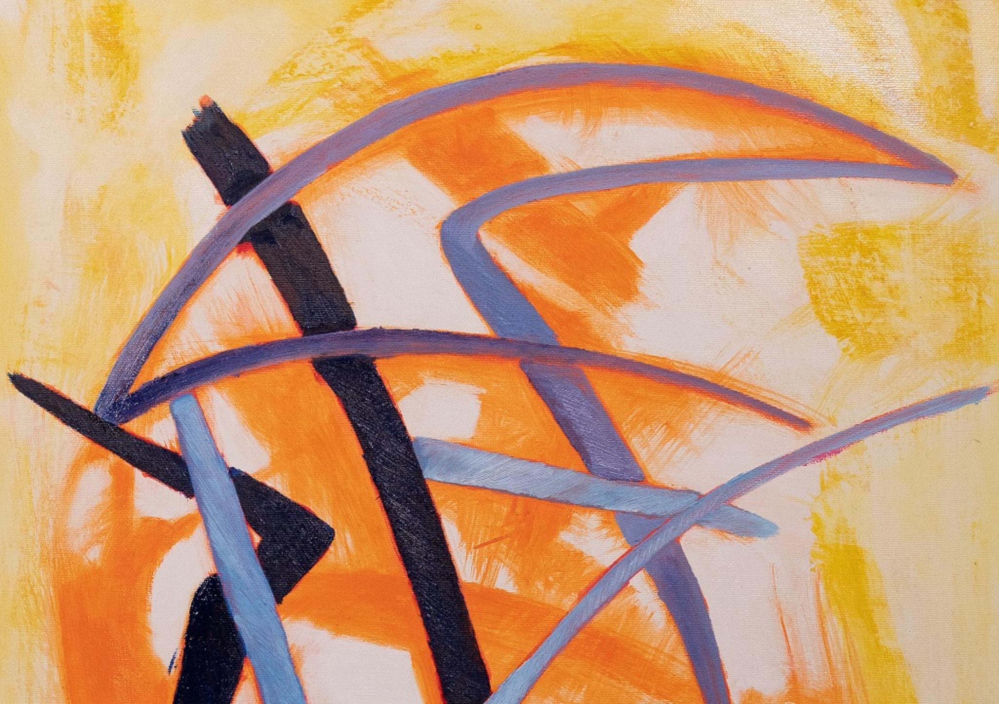 Orange and Violet - Original Oil paint by Giorgio Lo Fermo - 2020 1