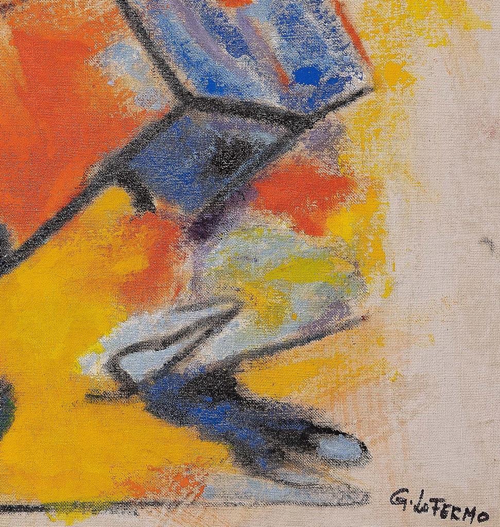 Orange and Yellow - Oil Paint by Giorgio Lo Fermo - 2020 For Sale 1