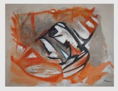 Orange Spots - Original Oil On Canvas by Giorgio Lo Fermo - 2021