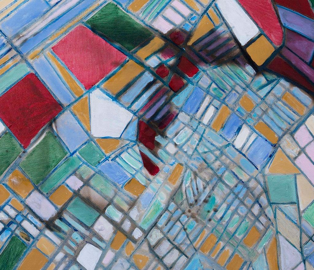 Reticolo - Oil On Canvas by Giorgio Lo Fermo - 2021 For Sale 1
