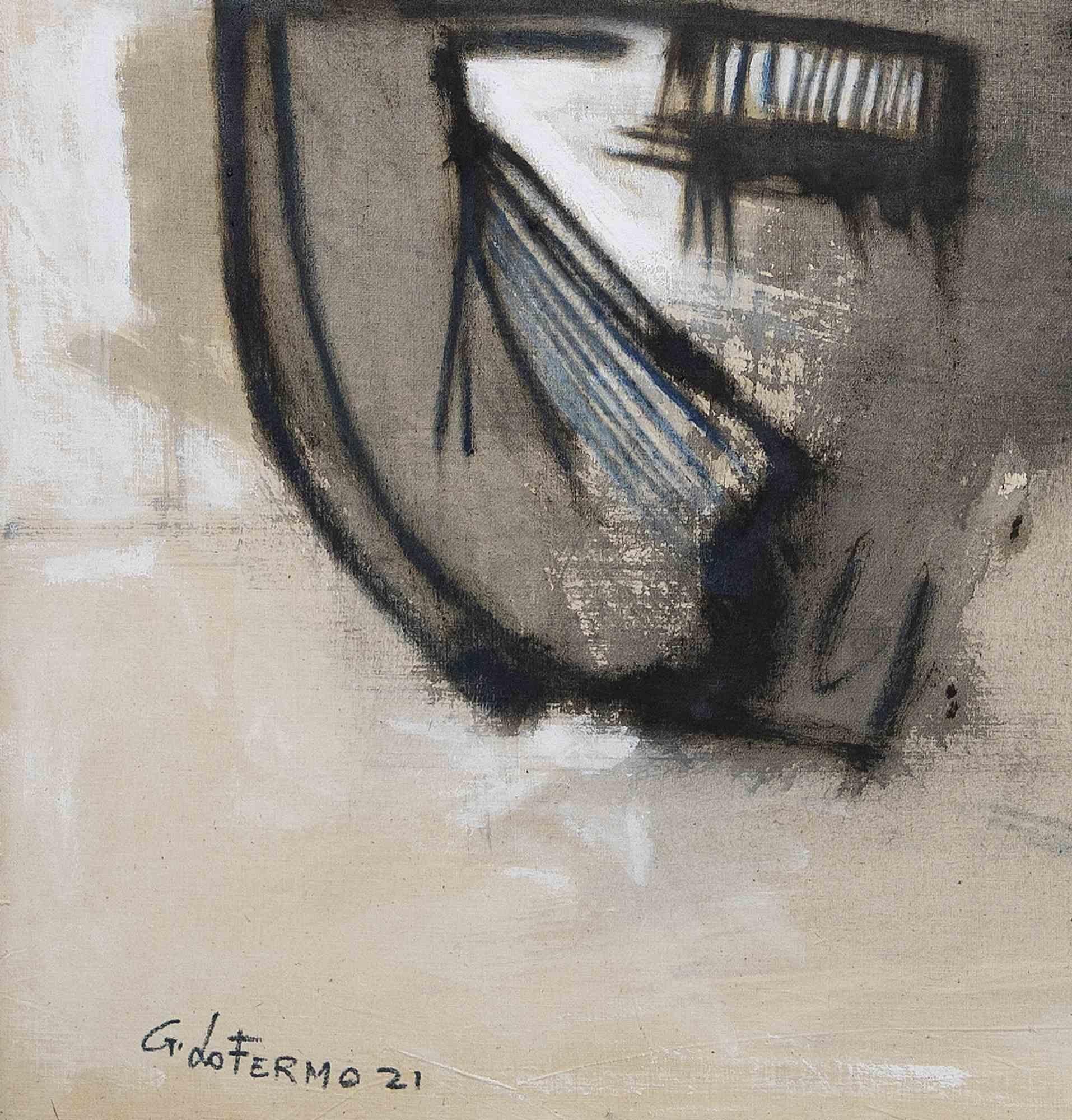 Shadow - Original Oil On Canvas by Giorgio Lo Fermo - 2020s 2