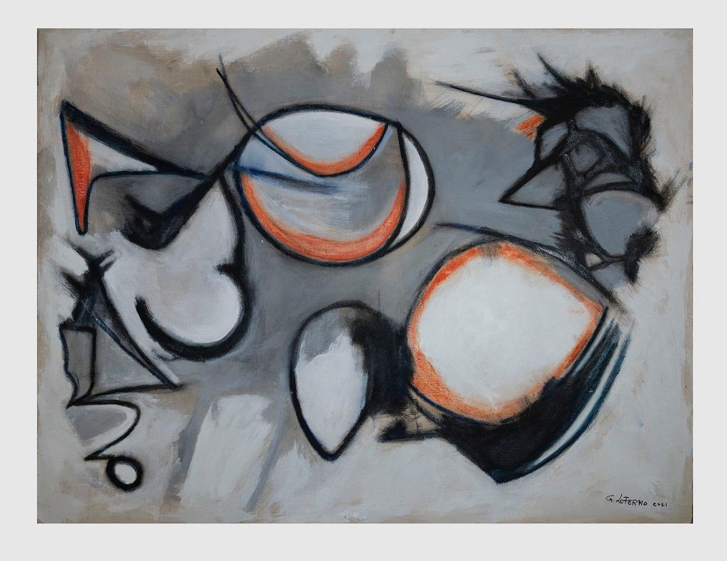 Stones is an original artwork realized by Giorgio Lo Fermo (b. 1947) in 2021.

Original Oil Painting on Canvas.

Hand-signed and dated by the artist on the lower left margin: G. Lo Fermo 2021.

Hand-signed and dated on the back of the canvas