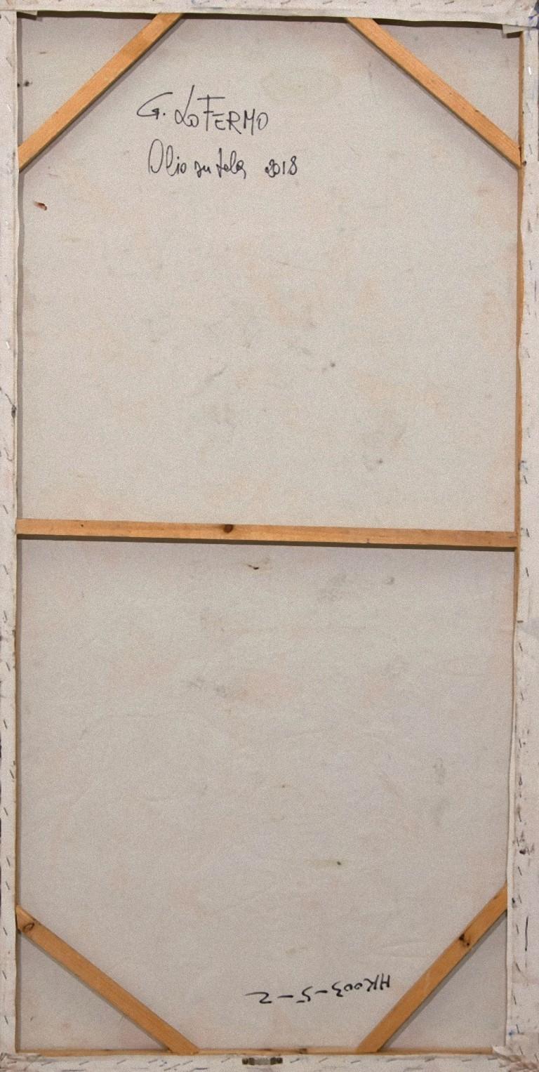 Il cerchio e l'ellisse - Pittura ad olio di G. Lo Fermo - 2020 - Painting Astratto di Giorgio Lo Fermo