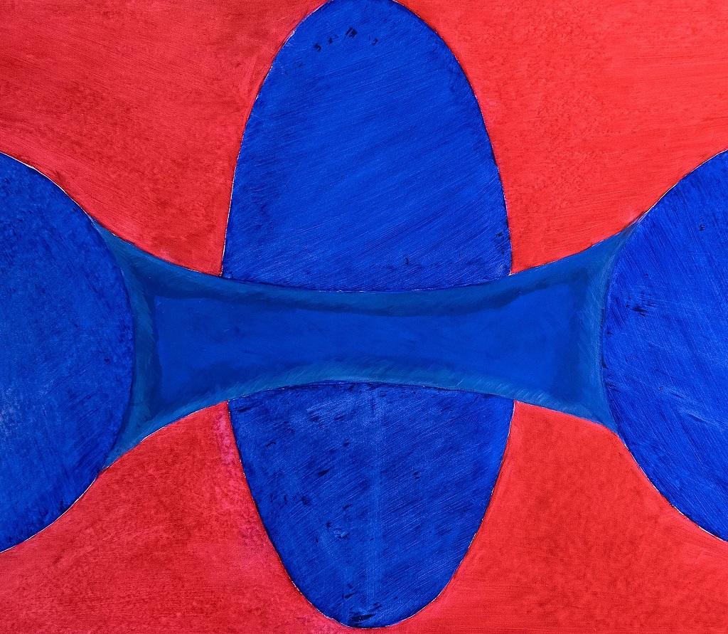 The Great Blue Shape – Ölgemälde von G. Lo Fermo – 2020 – Painting von Giorgio Lo Fermo