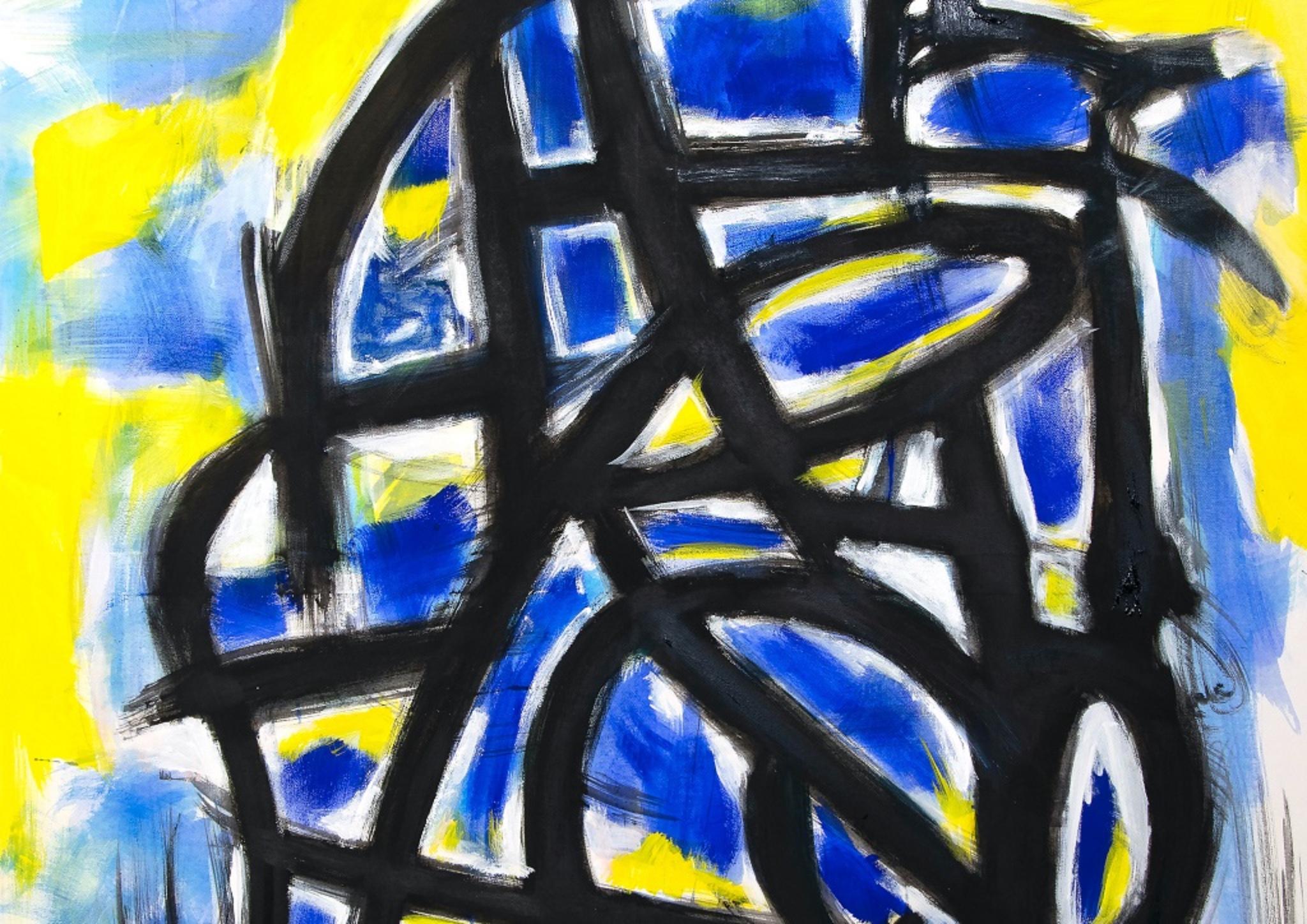 Gelber Impressionismus –  Ölgemälde auf Leinwand von G. Lo Fermo – 2020 – Painting von Giorgio Lo Fermo