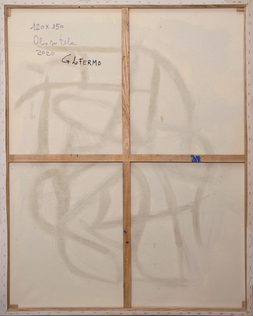 Gelber Impressionismus –  Ölgemälde auf Leinwand von G. Lo Fermo – 2020 (Abstrakt), Painting, von Giorgio Lo Fermo