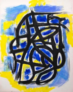 Yellow Impression - Original Oil on Canvas by G. Lo Fermo - 2020
