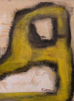 Yellow Shape - Oil Paint by Giorgio Lo Fermo - 2015