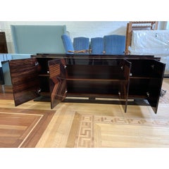 Giorgio Luna Collection Ebony Macassar and Zebra Veneer Wood Buffet