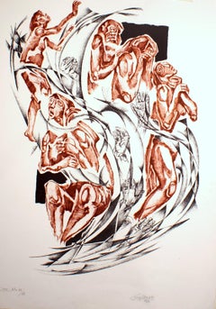 The Air Lithograph, Hand Signed, Edition of 65, 1973, Unframed