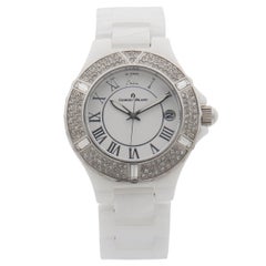 Used Giorgio Milano Ceramic Date White Dial Quartz Ladies Watch 863CWST01