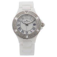 Giorgio Milano Montre pour femme en céramique avec cadran blanc à quartz et cadran en céramique 863CWST01