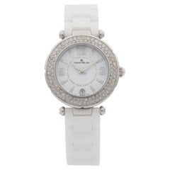 Giorgio Milano Ceramic Date White Dial Quartz Ladies Watch 906CWST01