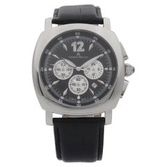 Giorgio Milano Montre pour homme en acier inoxydable avec cadran noir et quartz 864ST032