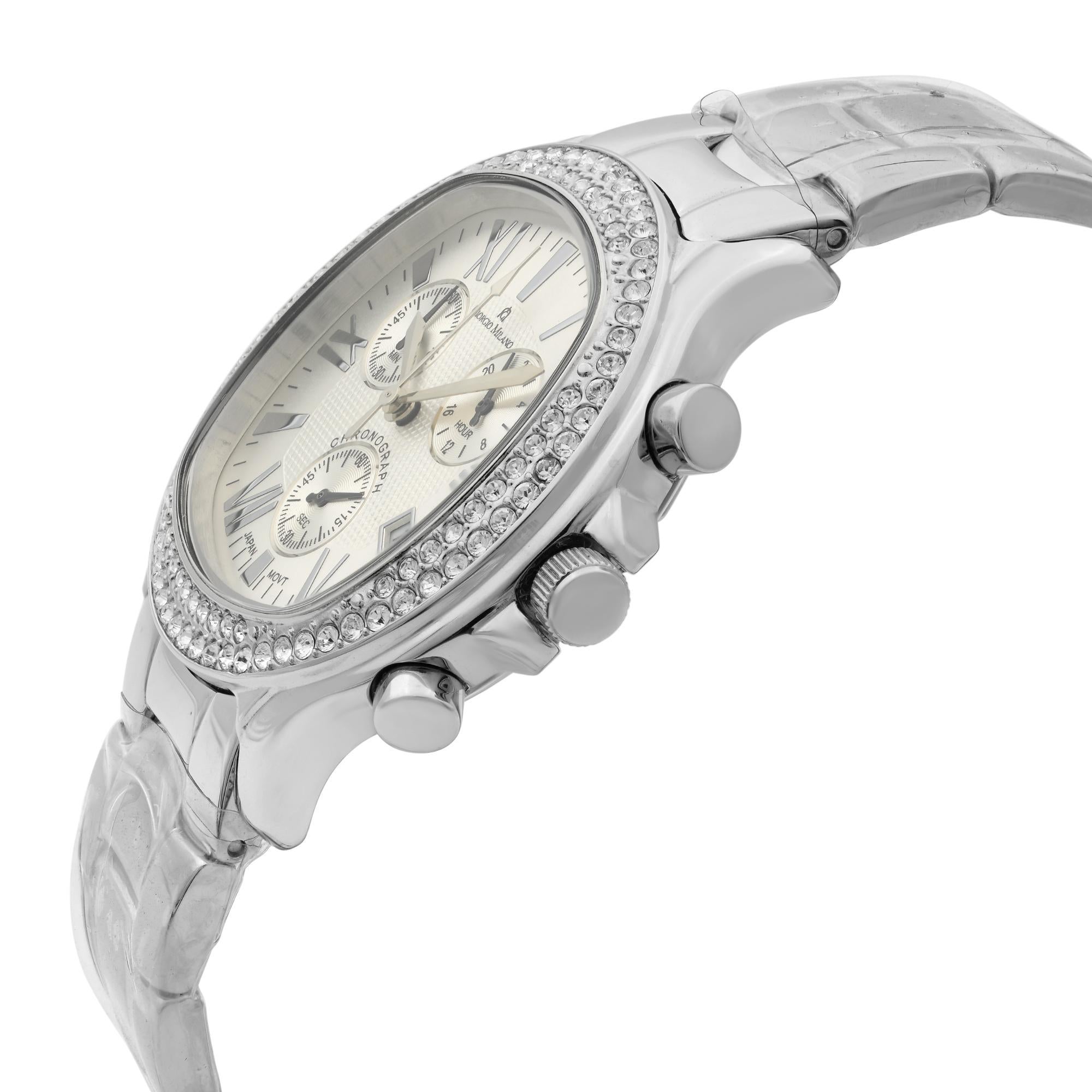 Giorgio Milano Edelstahl-Chronograph-Quarz- Unisex-Uhr GM771SL im Zustand „Neu“ in New York, NY