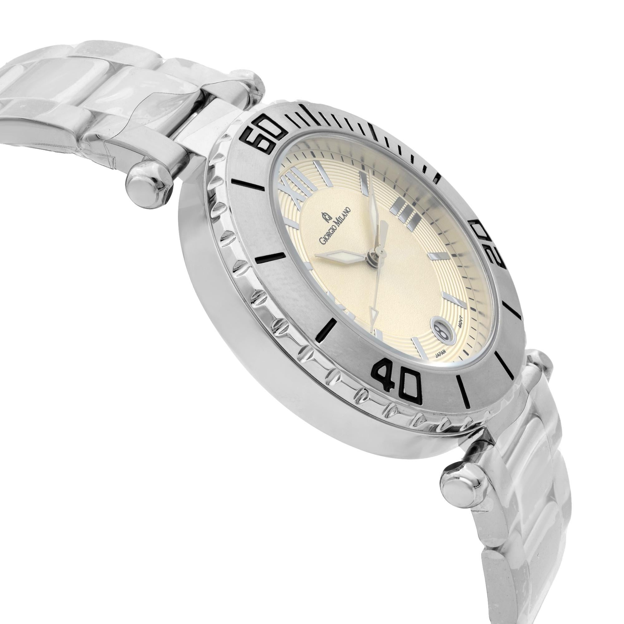 Men's Giorgio Milano Stainless Steel Silver Dial Quartz Mens Watch 917ST02
