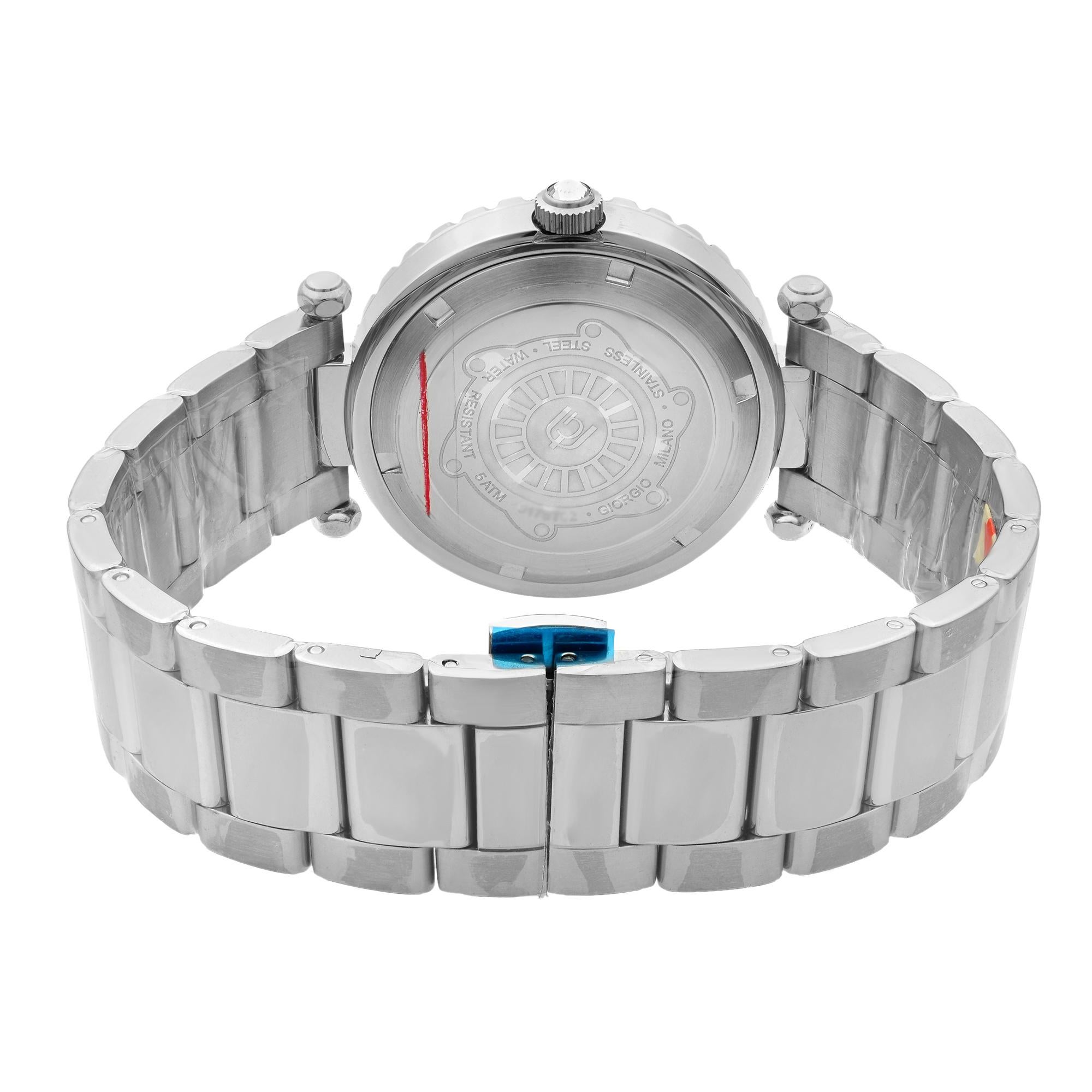 Giorgio Milano Stainless Steel Silver Dial Quartz Mens Watch 917ST02 2