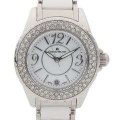 Giorgio Milano Stainless Steel White Dial Quartz Ladies Watch GM705SLWH