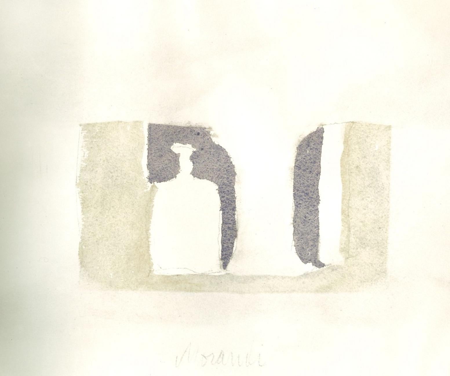 Composizione - Stampa offset d'epoca dopo Giorgio Morandi - 1973