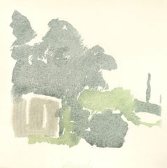 Green Landscape - Vintage Offset Print after Giorgio Morandi - 1973