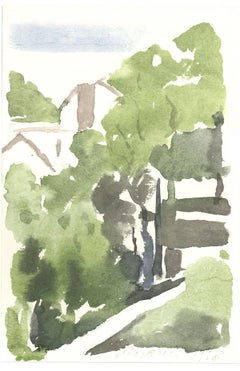 Landscape  - Vintage Offset Print after Giorgio Morandi - 1973