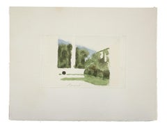 Landscape - Retro Offset print after Giorgio Morandi - 1973