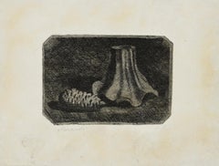 Natura morta con pigna e frammento di vaso - Giorgio Morandi - Etching - Modern