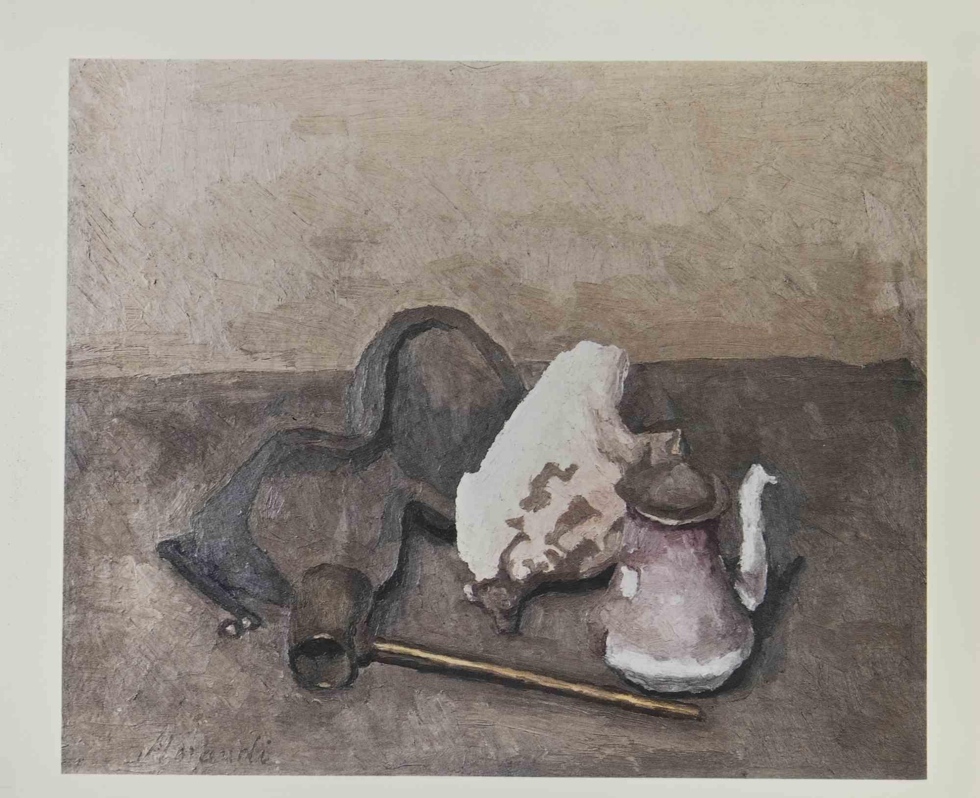 Naturaleza muerta - Impresión offset según Giorgio Morandi - 1929
