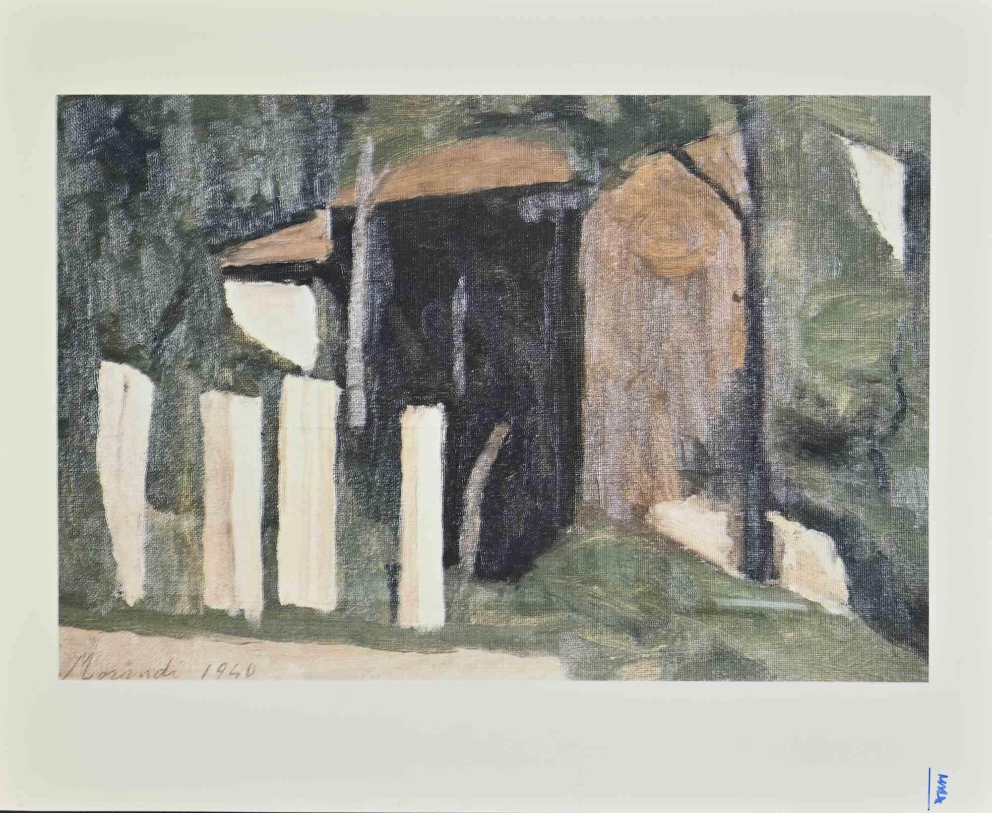 Naturaleza muerta - Impresión offset según Giorgio Morandi - 1932