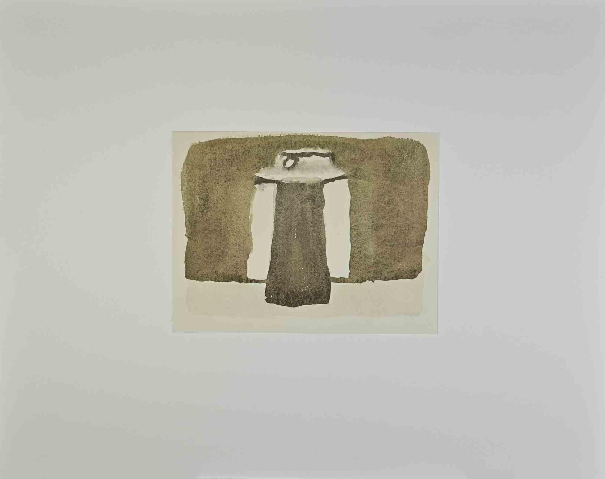 Still Life is an offset print, reproducing the original watercolor by Giorgio Morandi.

Signature and date by the artist is perfectly reproduced on plate. Image Dimensions: 16 x 21 cm

From the volume "L'Opera grafica di Giorgio Morandi", text by