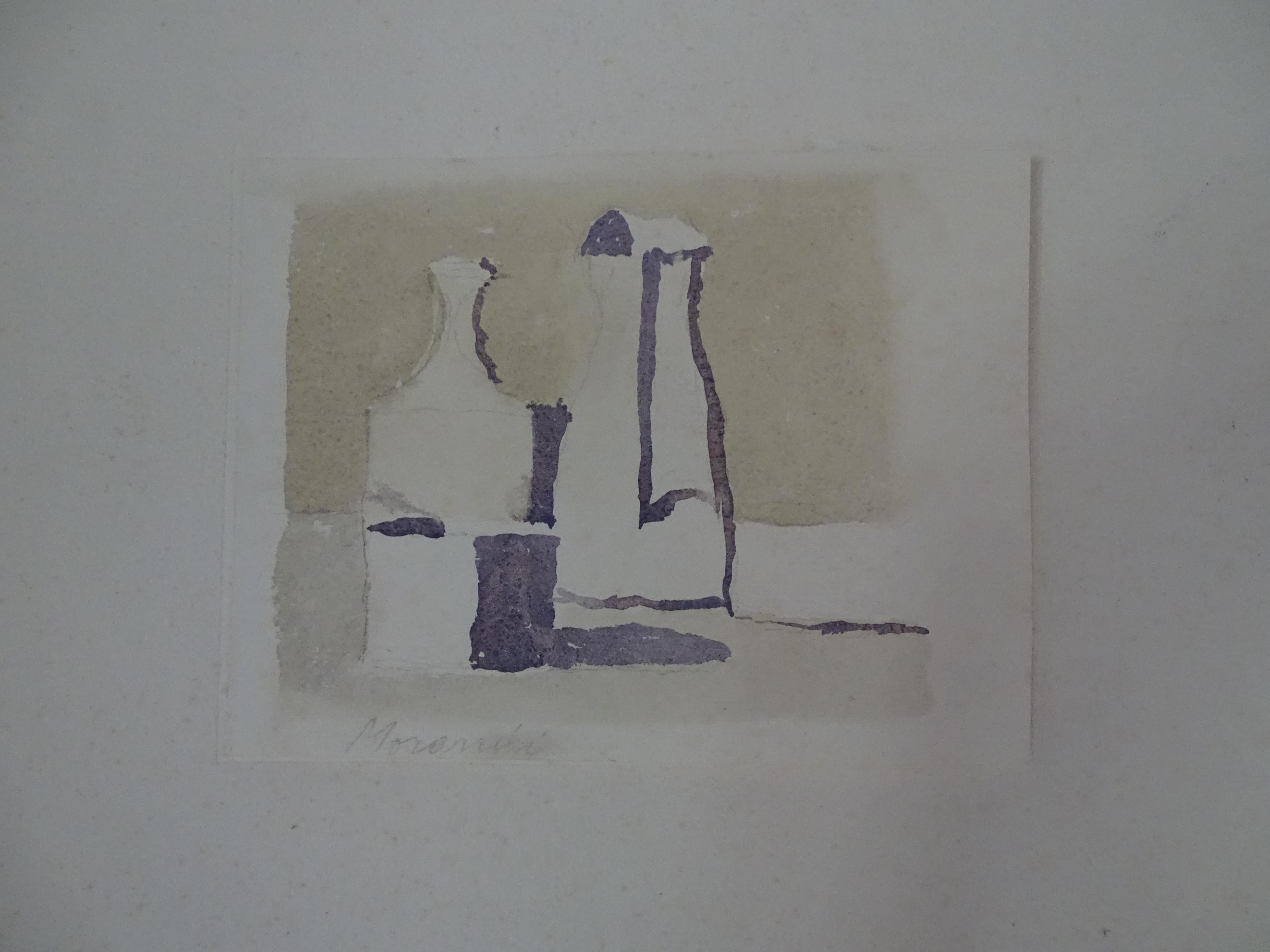 Still Life Offset Print After Giorgio Morandi Ilve Stamp Turin For Sale 1