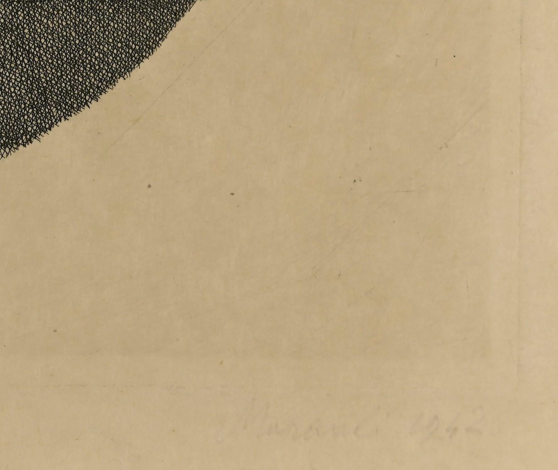 Still Life with Eleven Objetcs in a Sphere  - Etching by Giorgio Morandi - 1942 For Sale 1