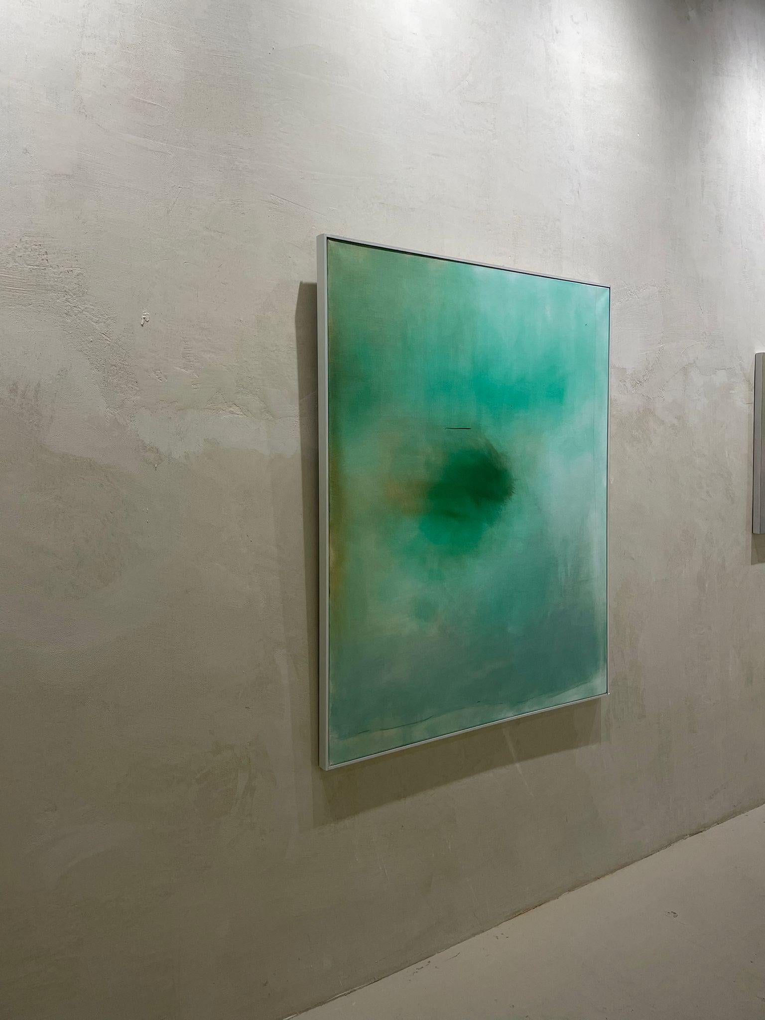 RESUMEN Obra de arte 1523 Verde Artista contemporáneo italiano Giorgio Petracci 2023 en venta 7