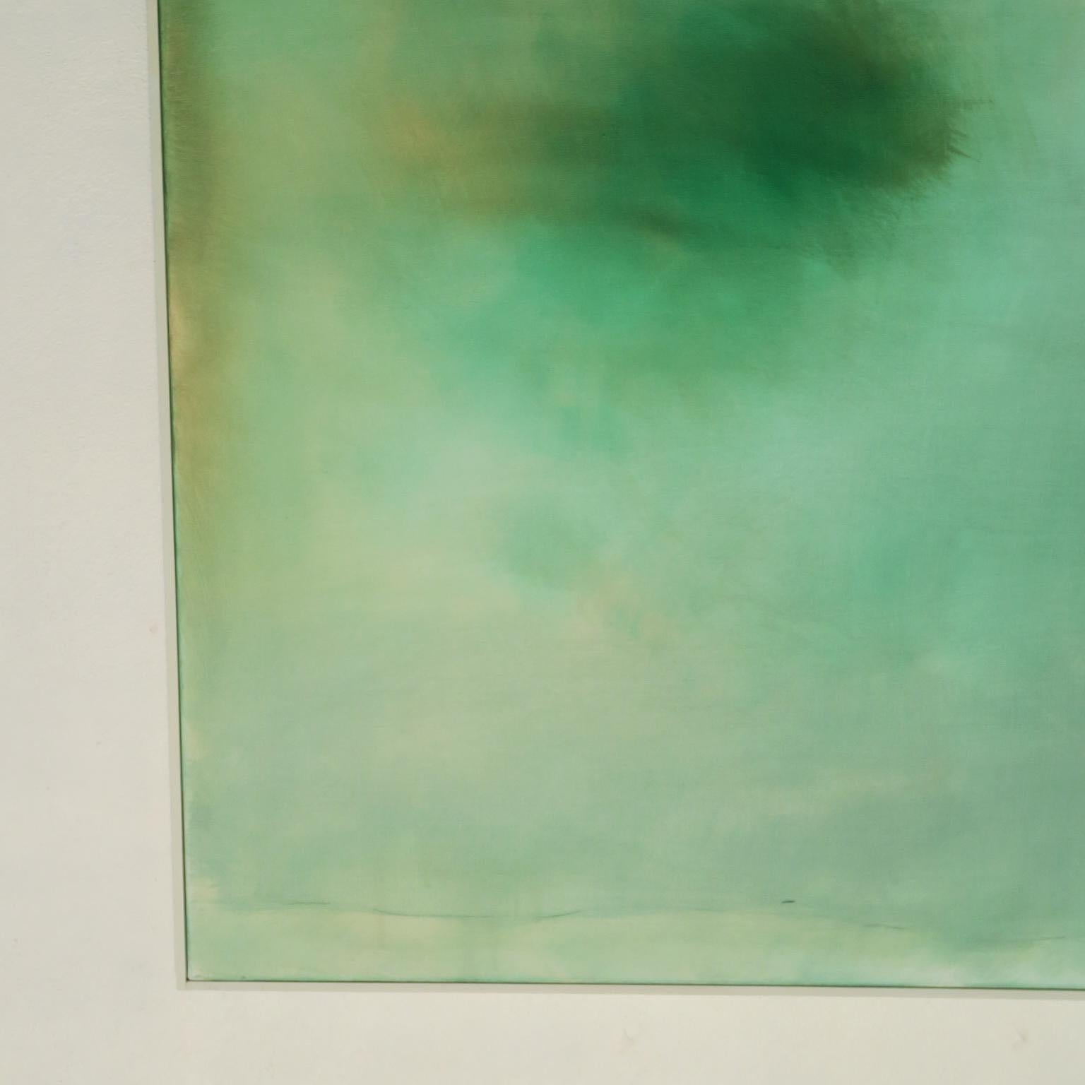 RESUMEN Obra de arte 1523 Verde Artista contemporáneo italiano Giorgio Petracci 2023 en venta 3