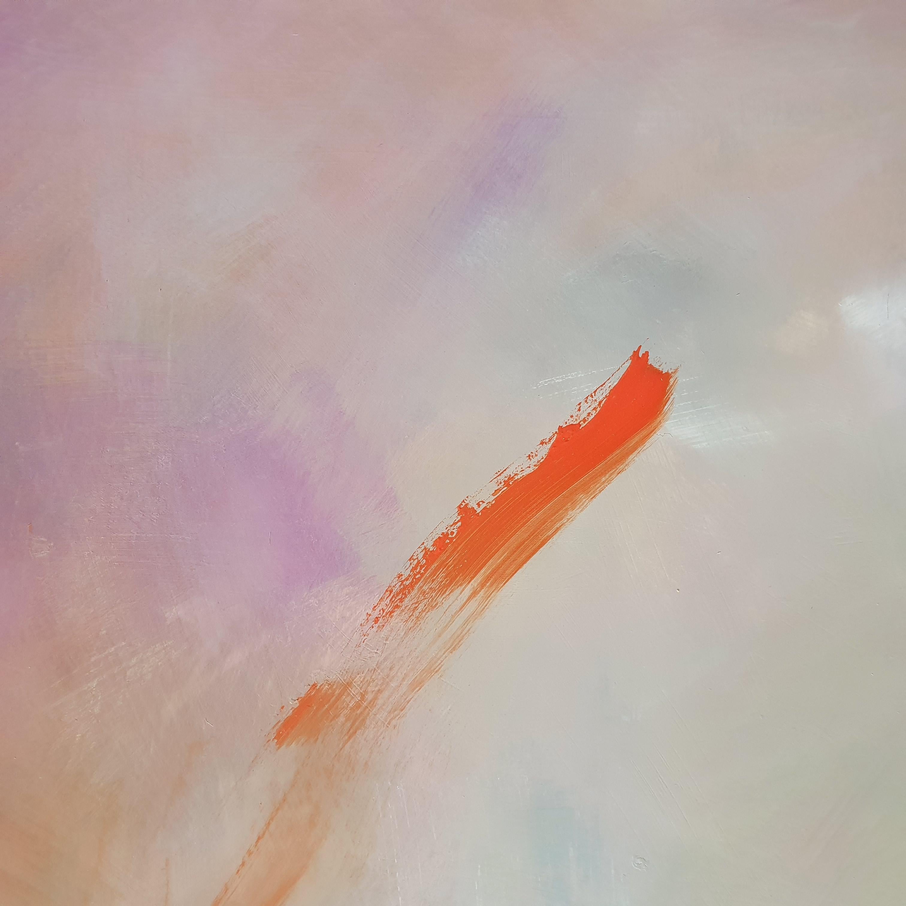 ABSTRACT Obra de Arte Paisajes Artista Contemporáneo Giorgio Petracci Rojo Gris en venta 3