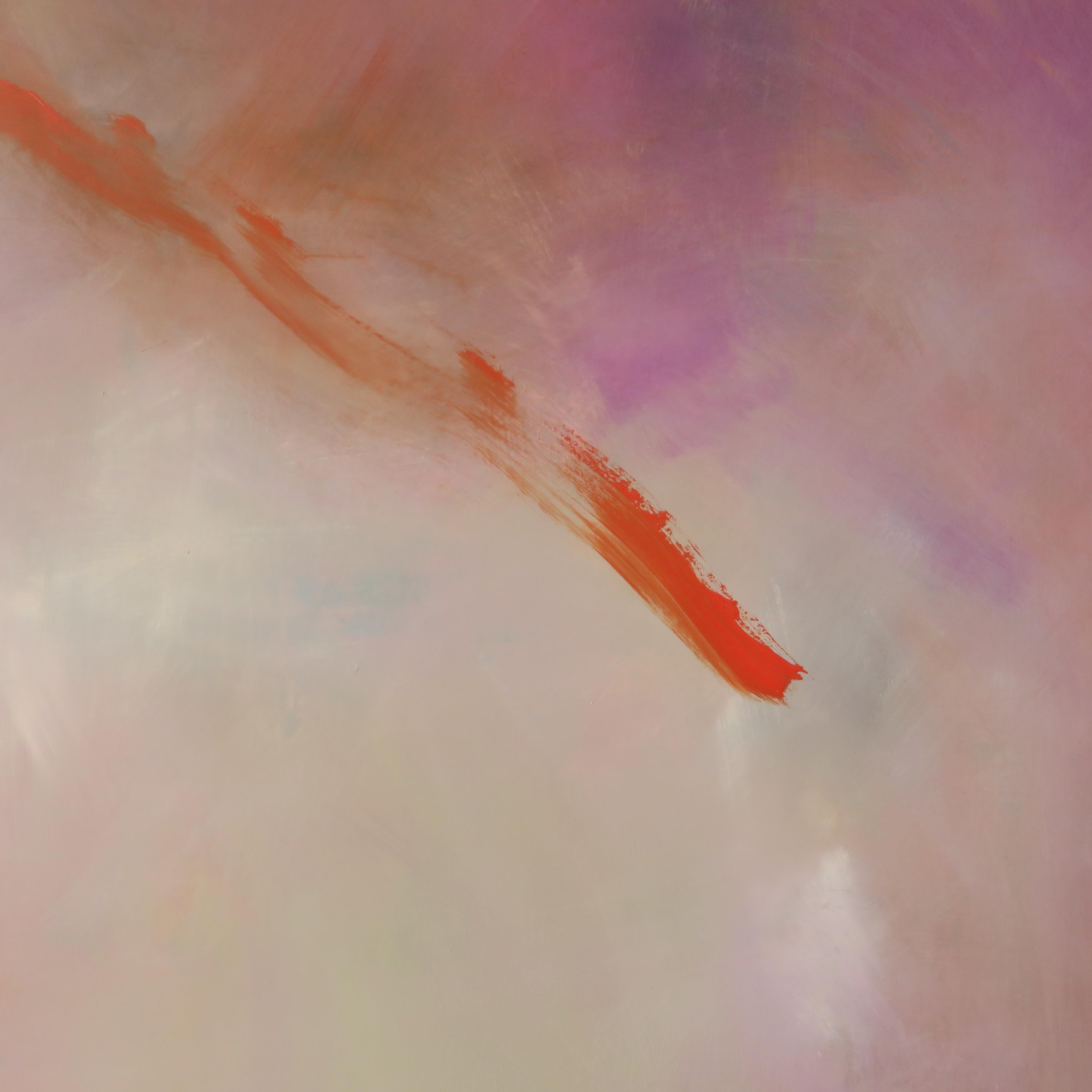 ABSTRACT Obra de Arte Paisajes Artista Contemporáneo Giorgio Petracci Rojo Gris en venta 5