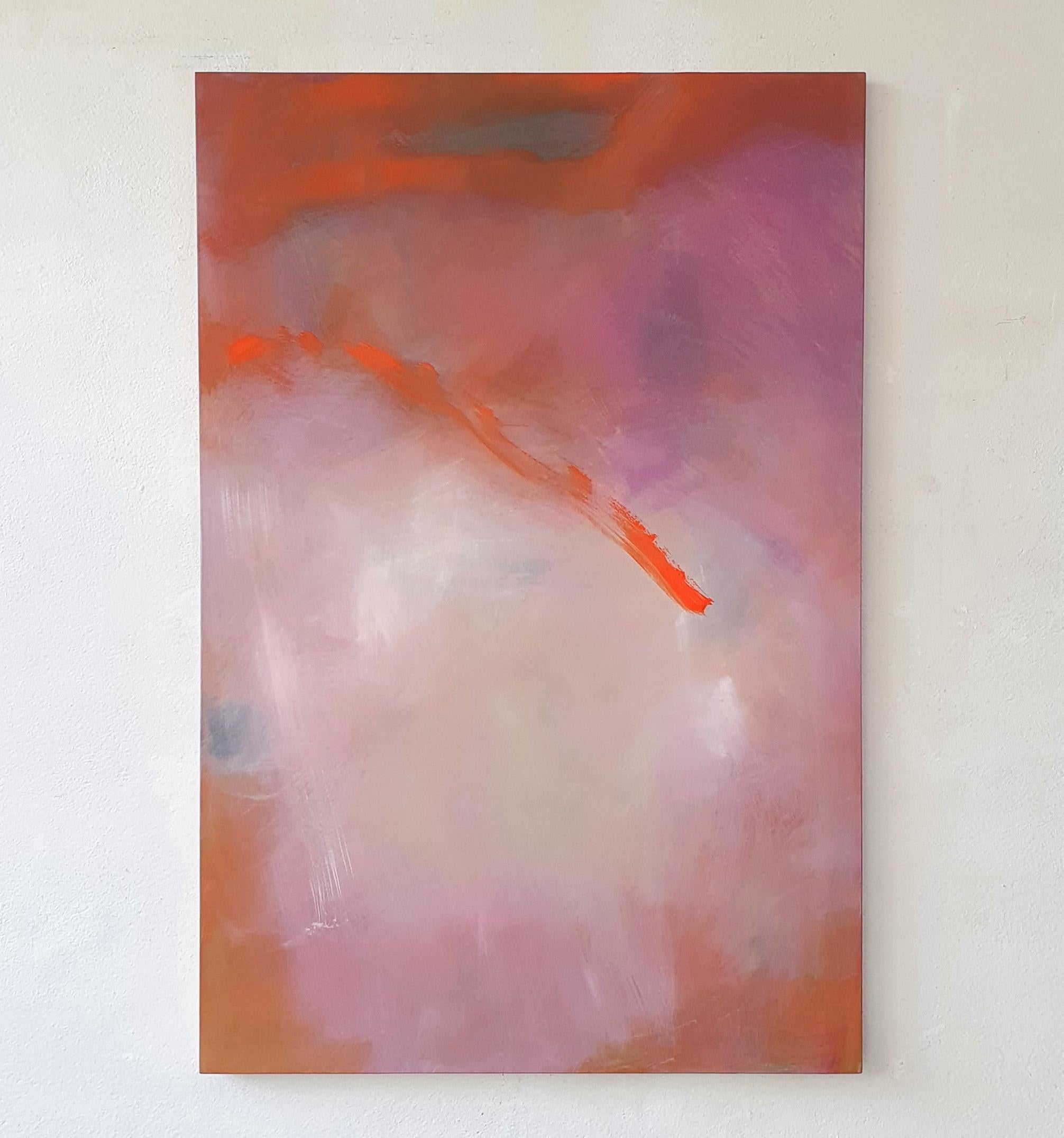 ABSTRACT Obra de Arte Paisajes Artista Contemporáneo Giorgio Petracci Rojo Gris en venta 6