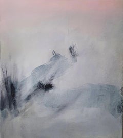 OBRA DE ARTE ABSTRACTA Paisaje Gris Tierra Oscura Artista Contemporáneo Giorgio Petracci