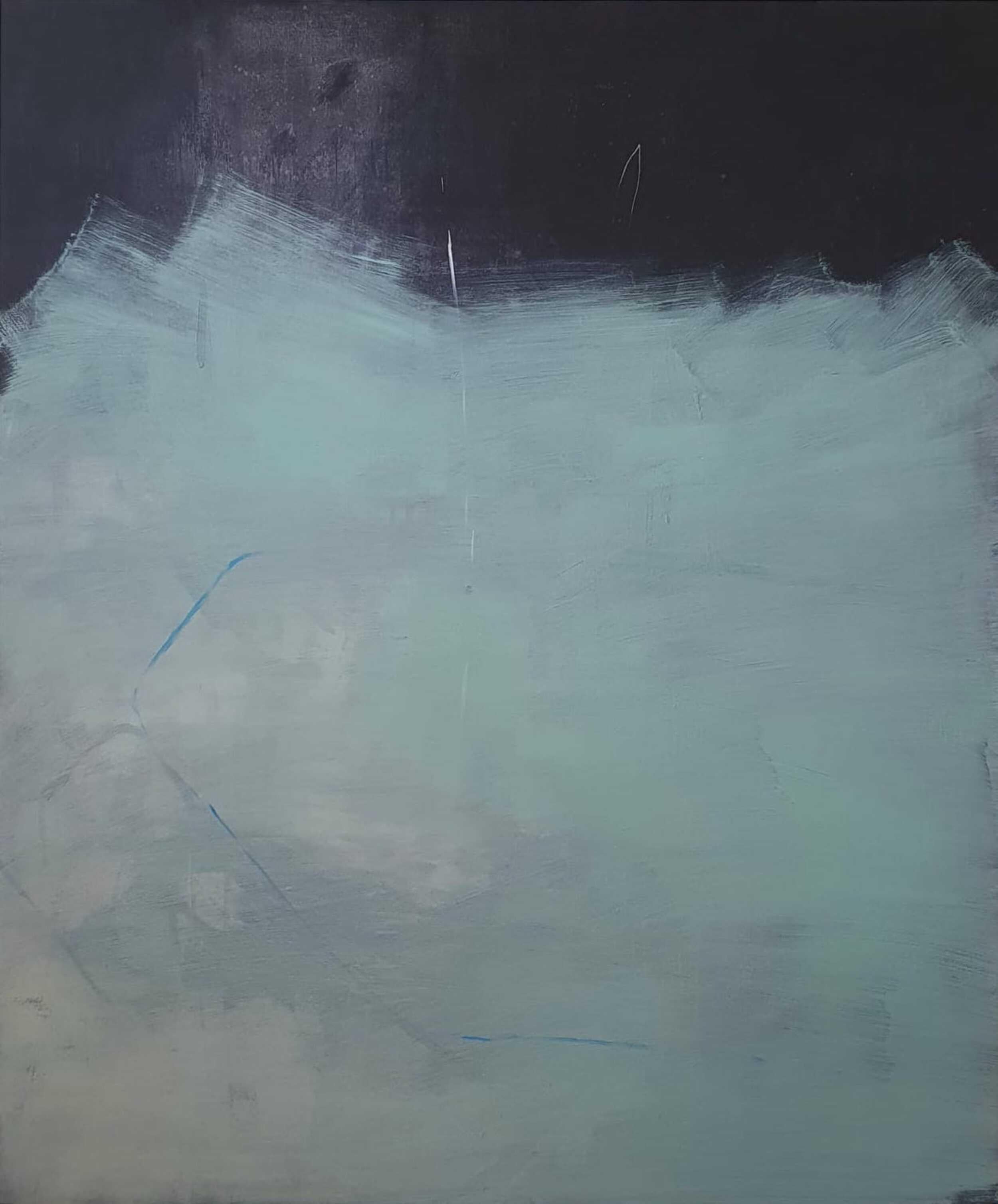 Abstract Wooden Painting, Contemporary Acrylic on Wood - Large Format