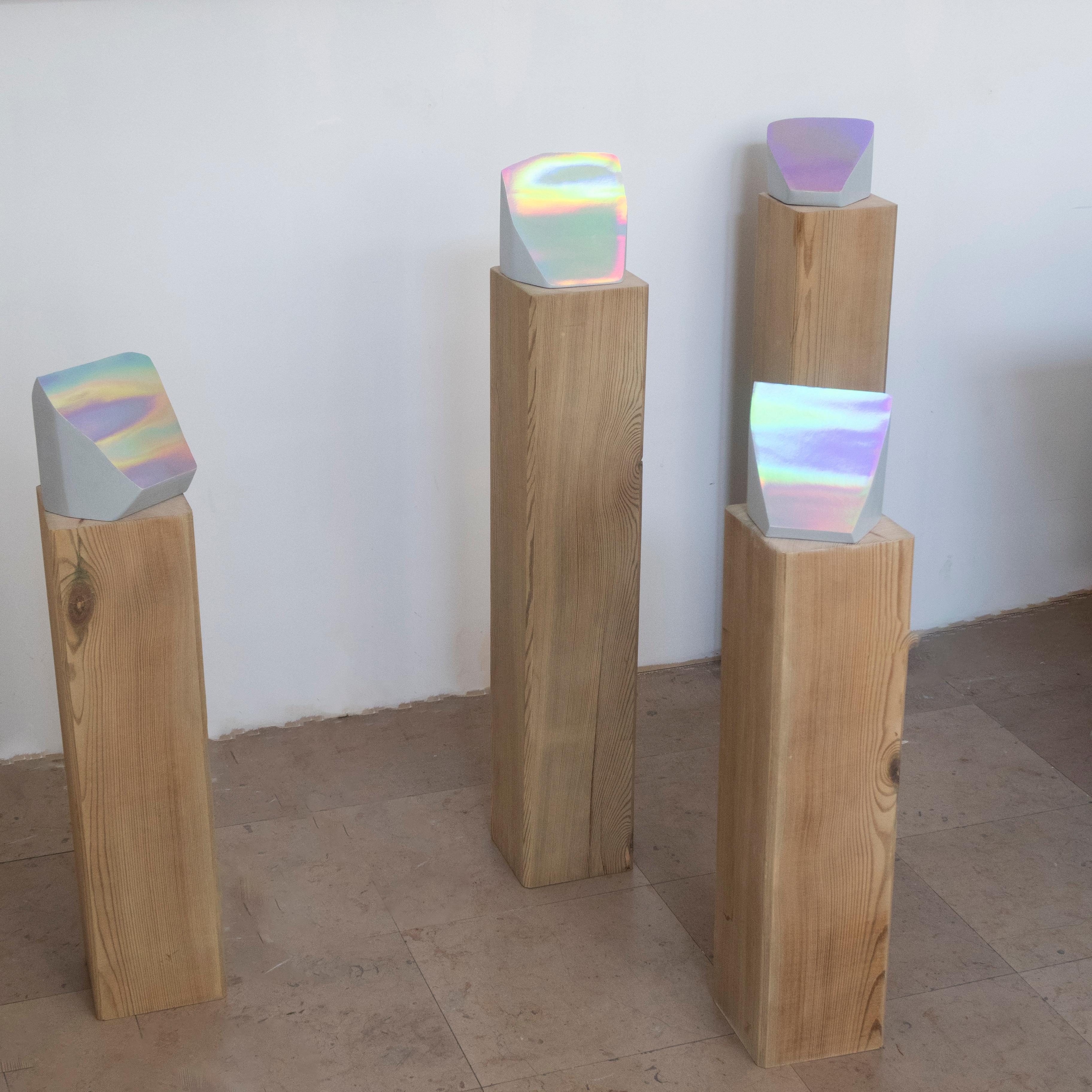 CONTEMPORARY ABSTRACT Sculpture of Light II Italian Artist Giorgio Petracci 2023 For Sale 2