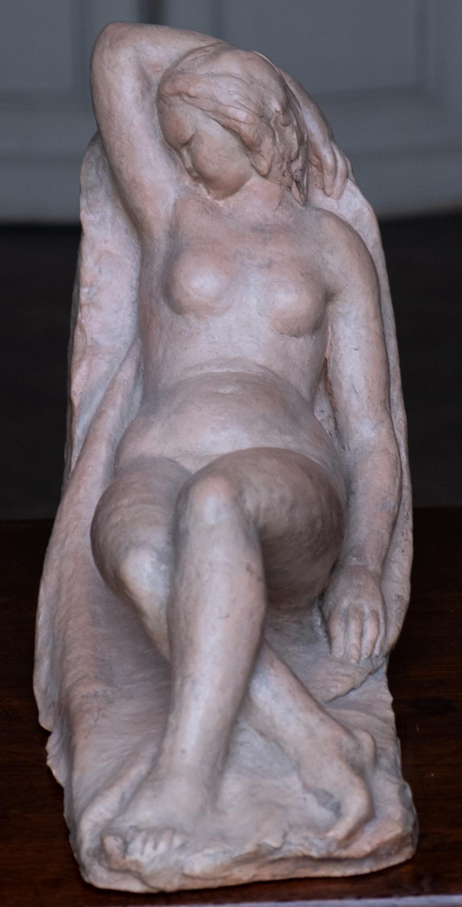Woman Laying. Circa 1930-1940, Giorgio Rossi (1894–1981), Tuscan Sculptor in vendita 4