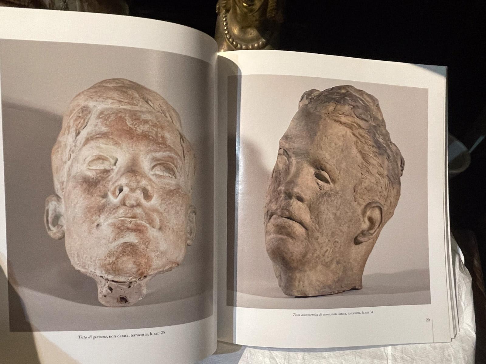 Asymmetrical head of man, terracotta, 1930s-40s, Giorgio Rossi (1894-1981). in vendita 10