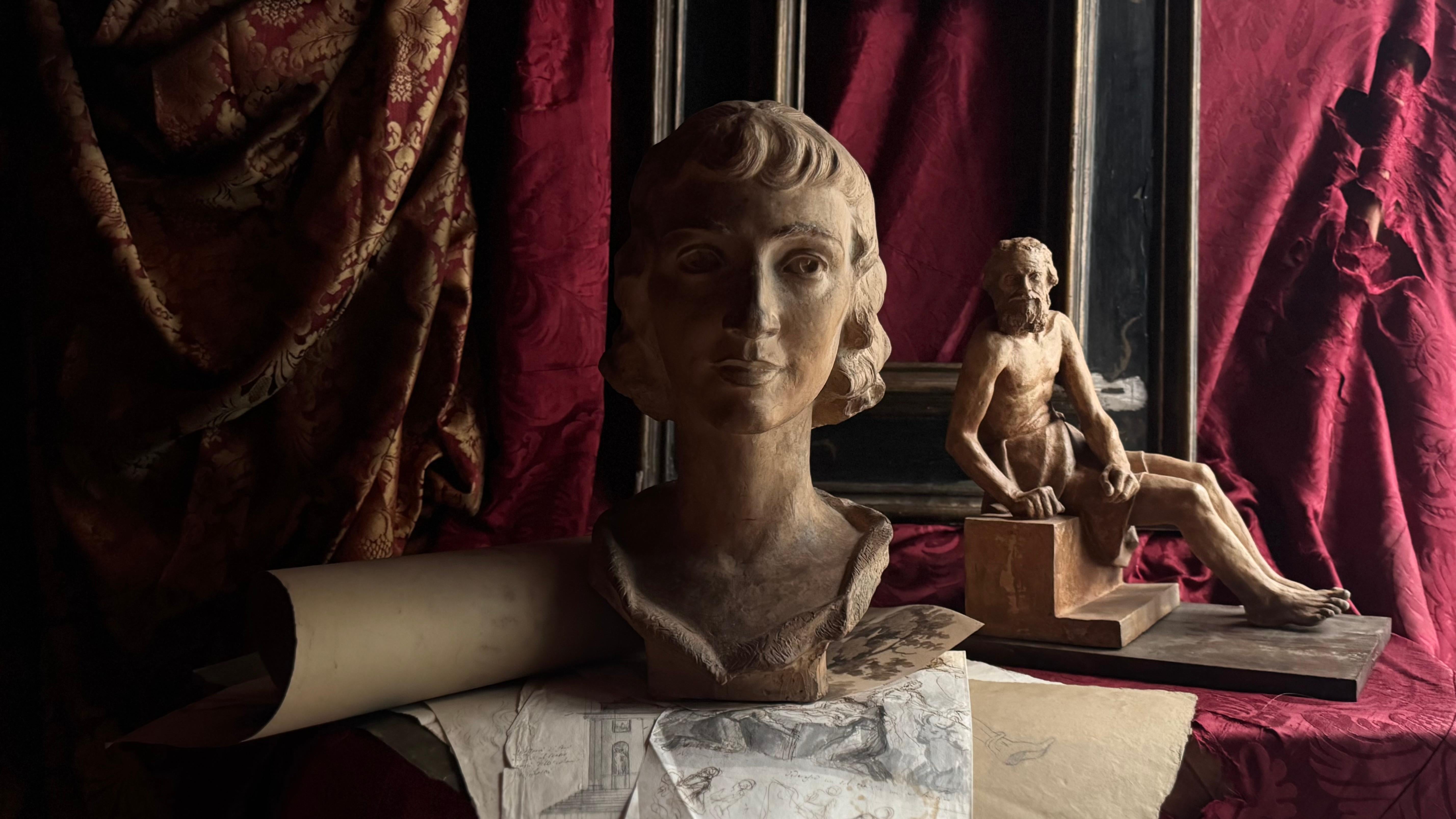 Diogenes, terracotta sculpture, 1939, Giorgio Rossi (1894-1981). in vendita 12