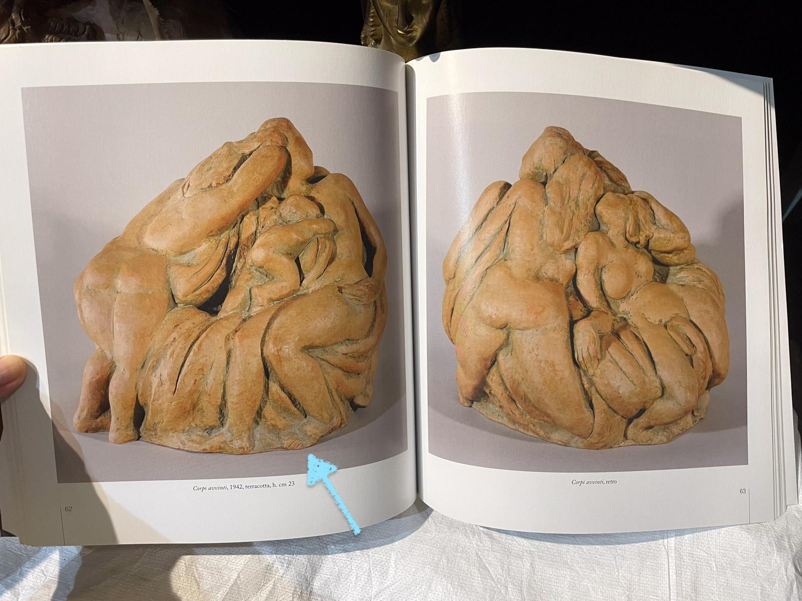 Entangled bodies, terracotta sculpture, 1942, Giorgio Rossi (1894-1981). For Sale 15