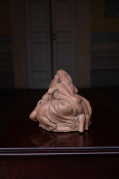 Entangled bodies, terracotta sculpture, 1942, Giorgio Rossi (1894-1981).