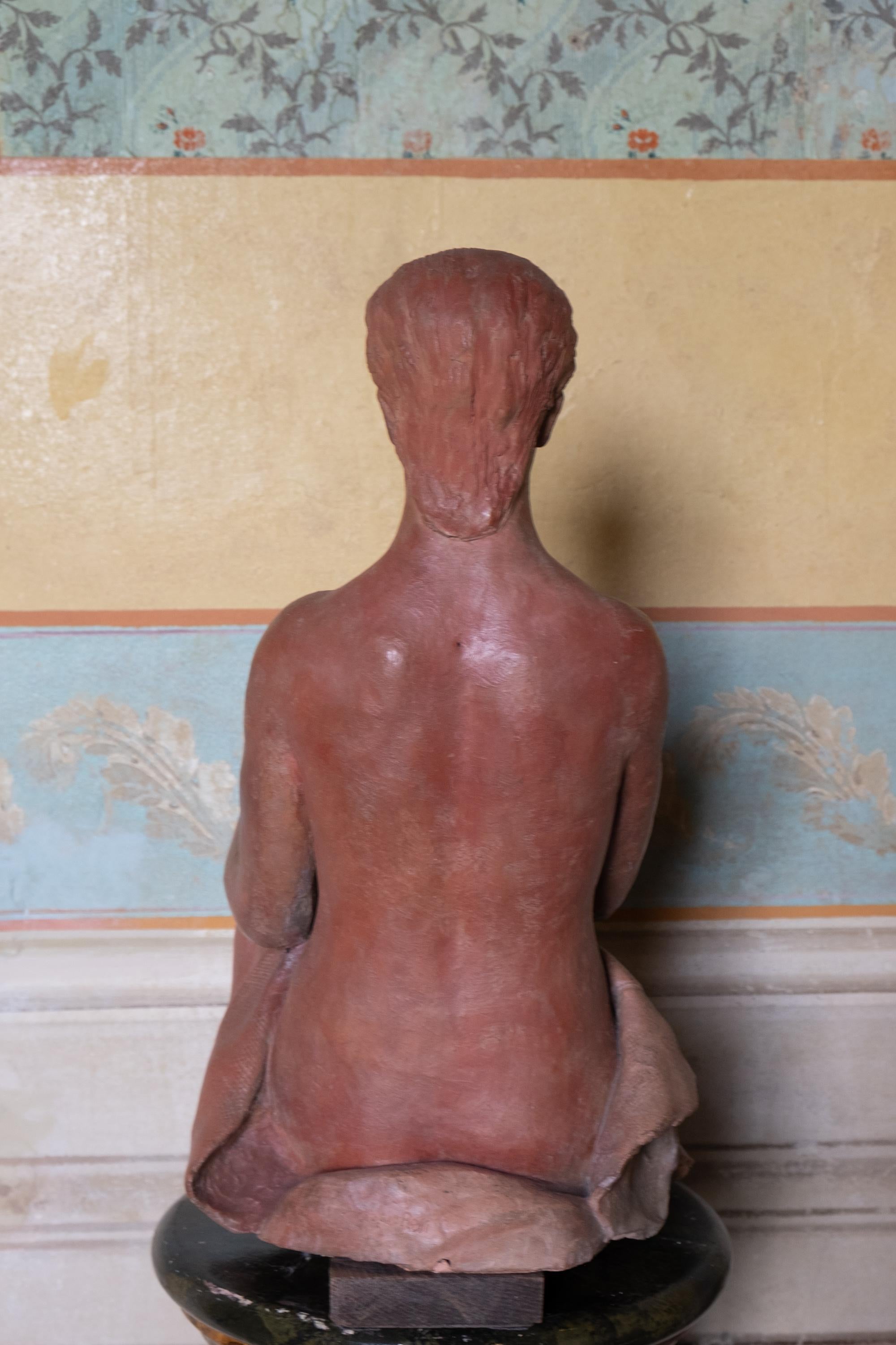 Terracotta Etruscan. Signed by Giorgio Rossi (1894-1981) 10