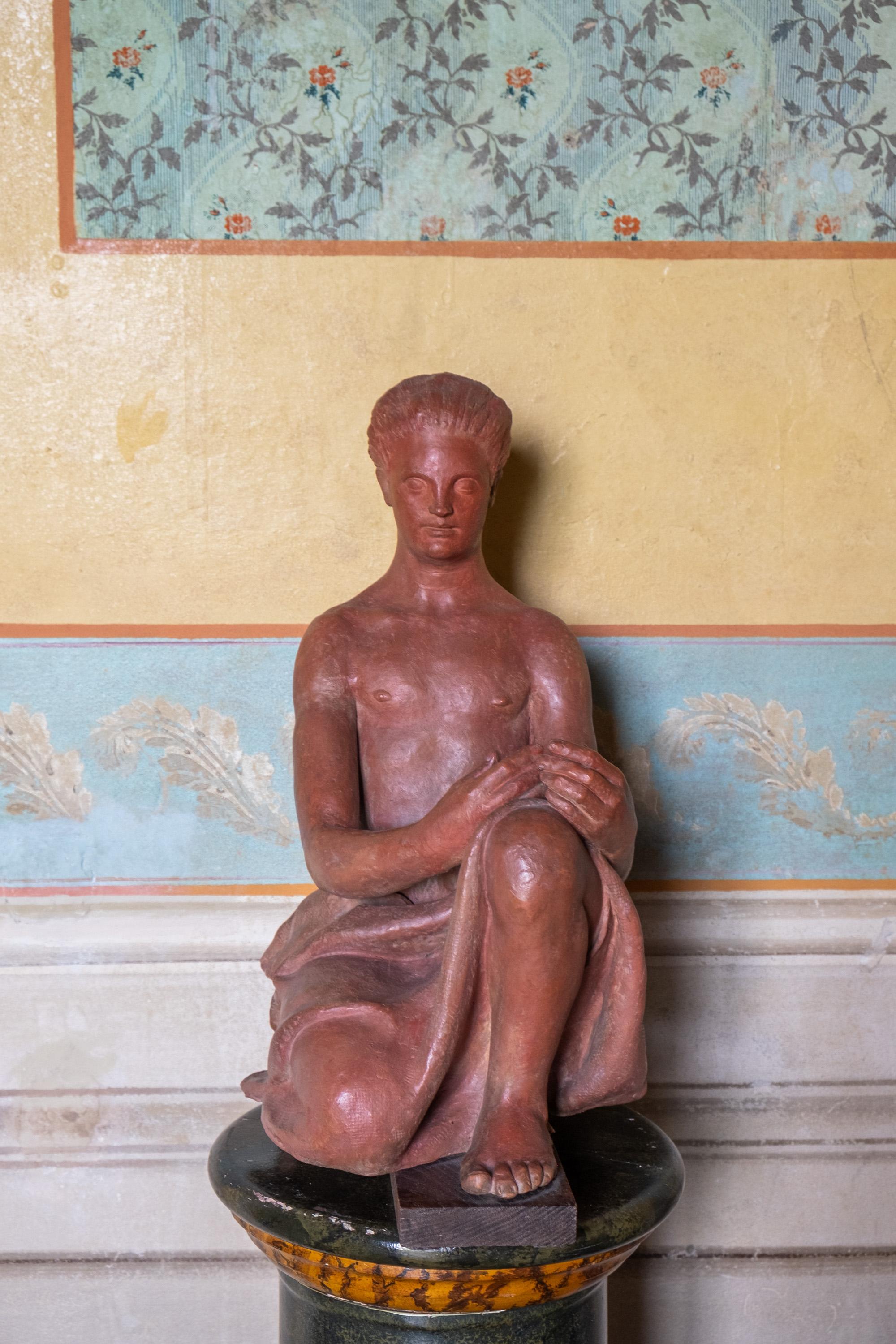 Terracotta Etruscan. Signed by Giorgio Rossi (1894-1981) 2