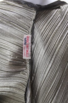 GIORGIO SANT'ANGELO METALLIC KIMONO FAN BLOUSE 1970s